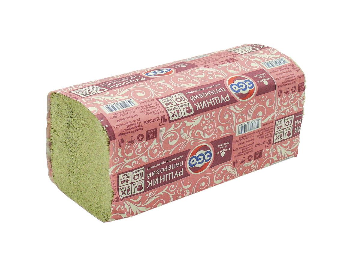 Серветка-вкладиш V сіра макулатурна 150 шт